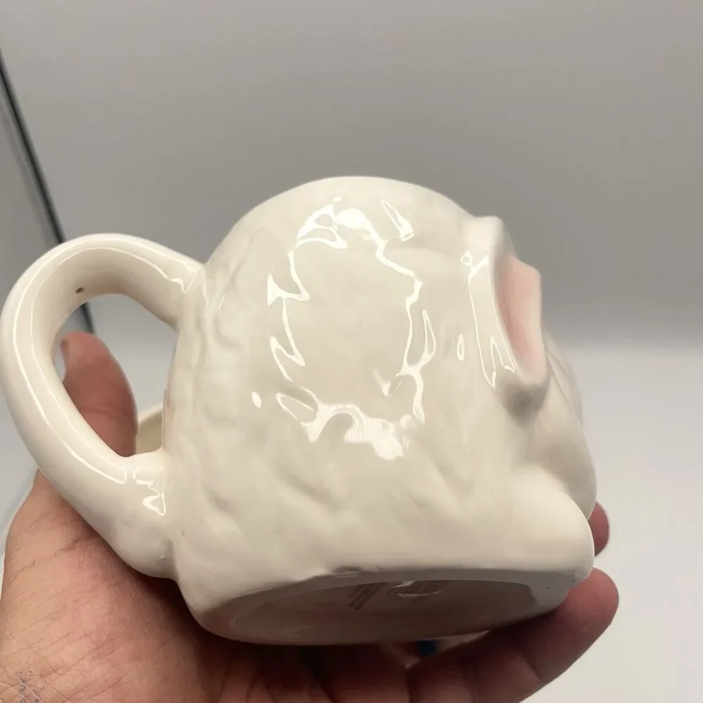 2 Williams Sonoma Figural Bunny Rabbit Mug 
